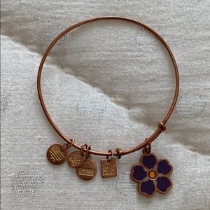 Alex And Ani flower bracelet